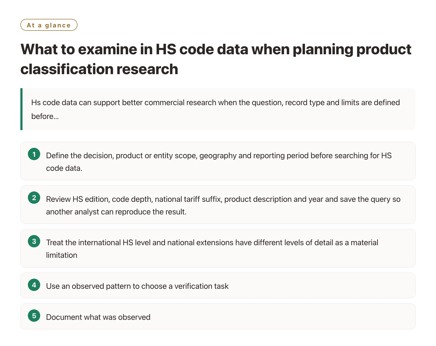 What to examine in HS code data when planning product classification research——全文要点速览